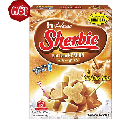 Mùa hè sảng khoái với Sherbic Cà phê sữa Mới!